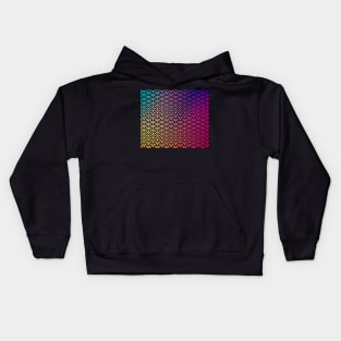 Colorful rainbow art deco pattern Kids Hoodie